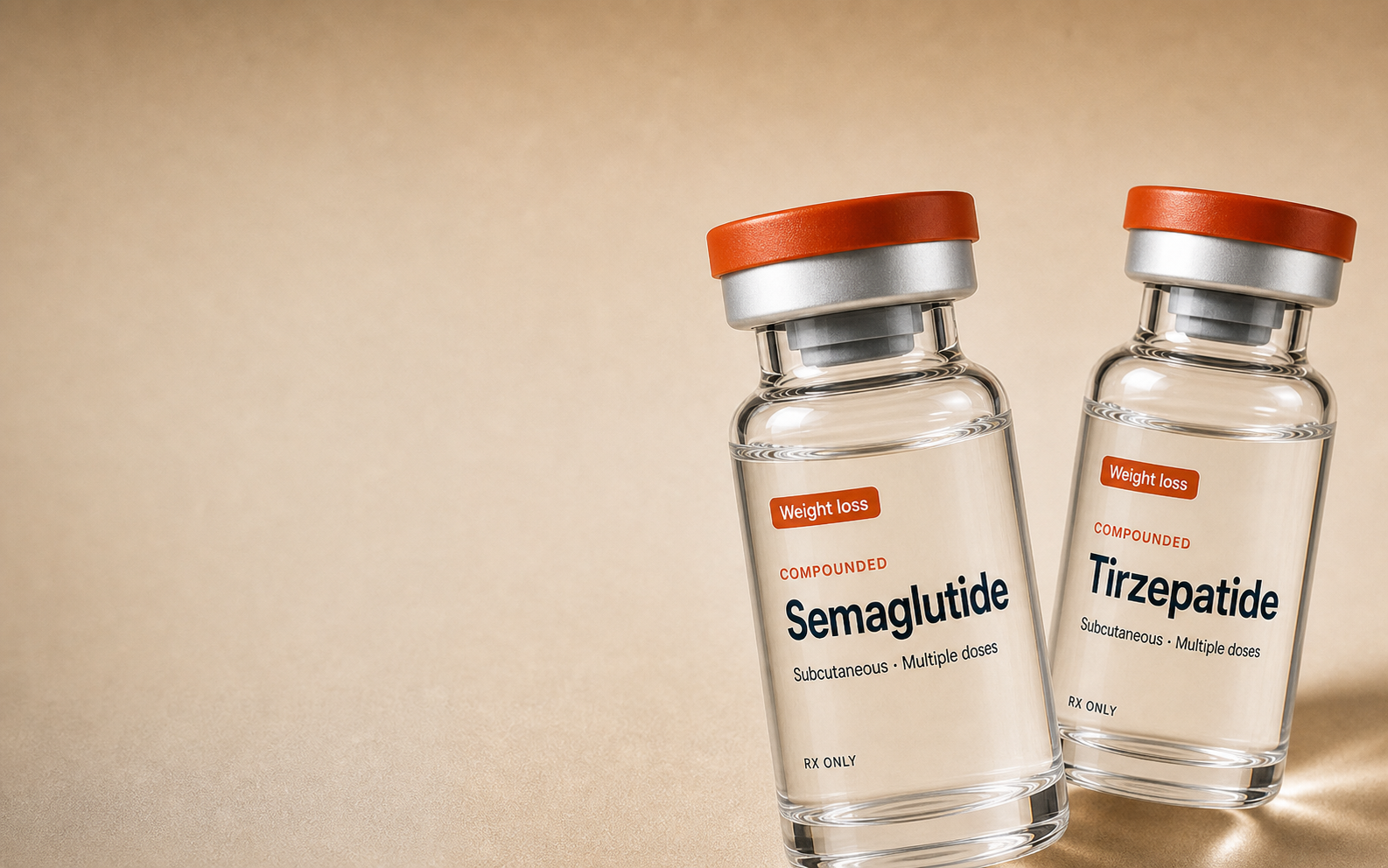 Semaglutide and tirzepatide vials